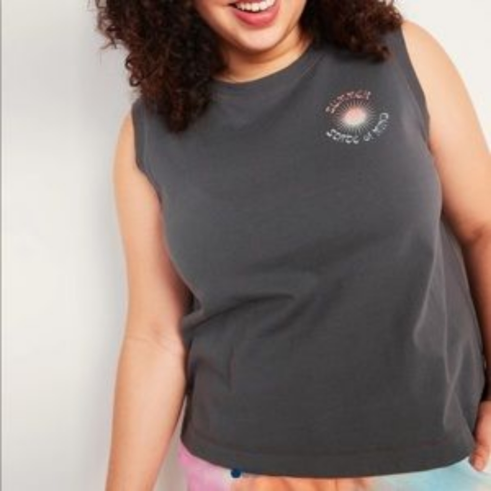 Old Navy Summer state of mind Graphic Muscle tank top Size XS Casual Lightweight